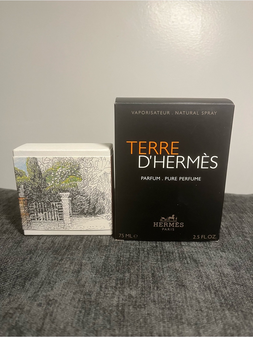 Bundle Hermes Terre D’Hermes perfume 2.5 OZ and Un Jardin sur la lagune soap